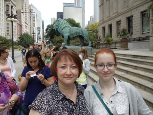 My daughter and me in Chicago